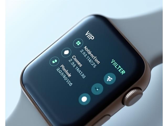 Smartwatch displaying an intelligent notification interface with filtered alerts and quick reply options